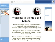 Tablet Screenshot of bionicband.eu