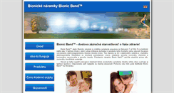 Desktop Screenshot of bionicband.sk