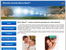 Tablet Screenshot of bionicband.sk