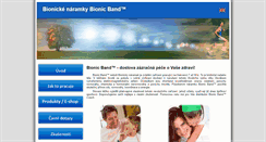 Desktop Screenshot of bionicband.cz
